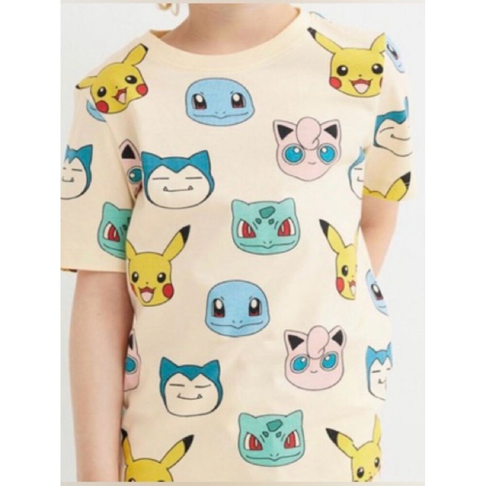 H&M Kids Pokemon Print Short Sleeve Crewneck Cotton Graphic Tee. 5/6. 5. 6.